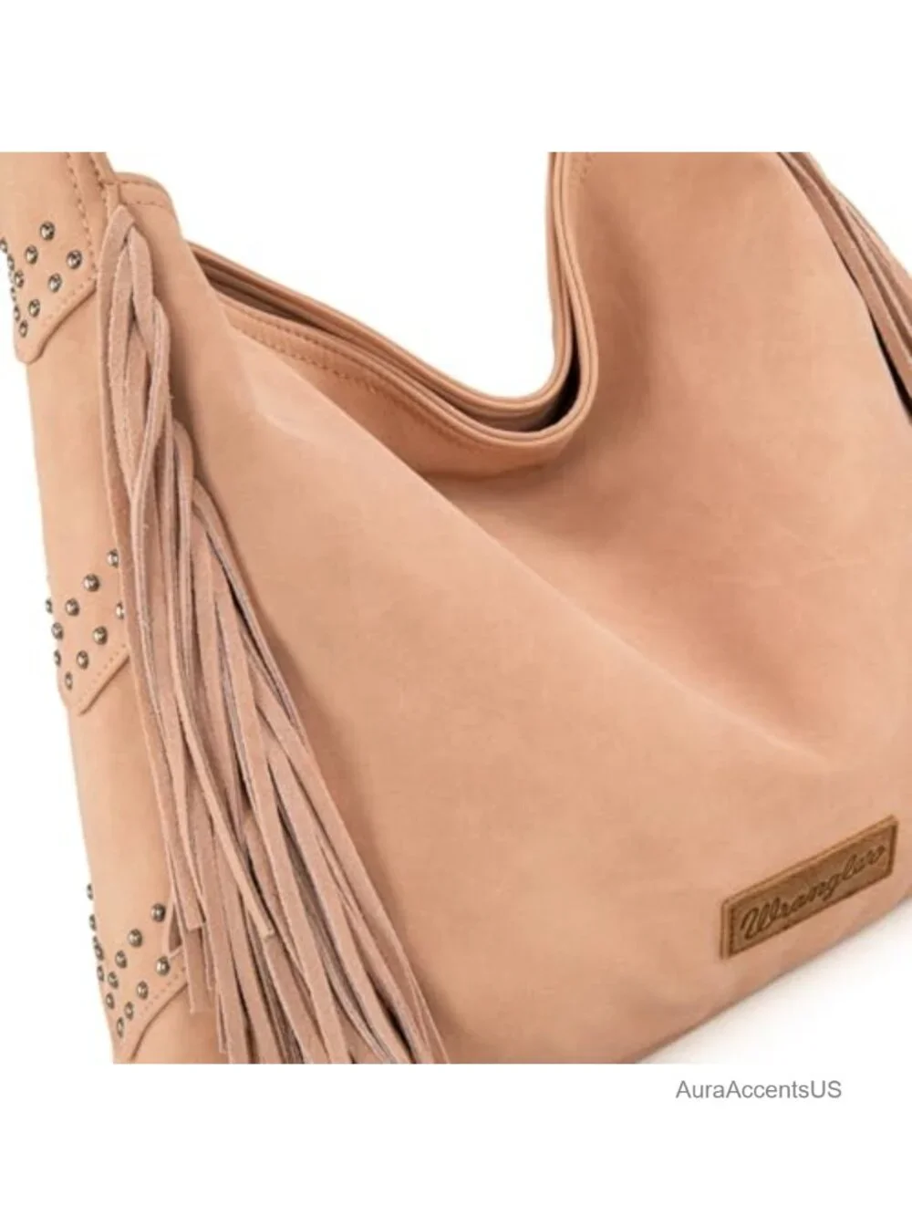 Suede Fringe Hobo Bag Western Tassel Shoulder Purse